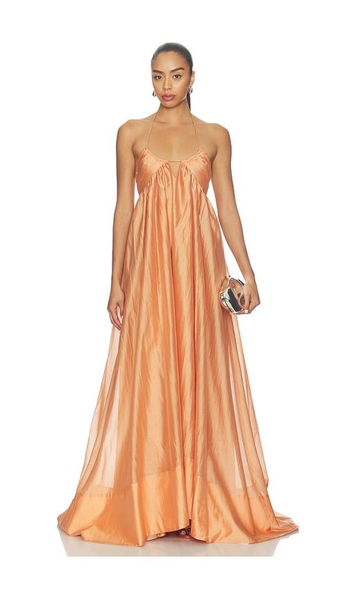 Camila Coelho Anastacia Maxi Dress in Orange. XL. Also in