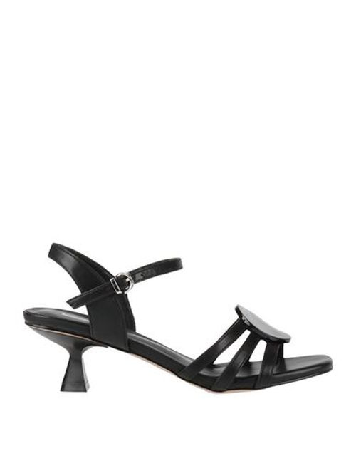 Woman Sandals Black Size 5 Leather