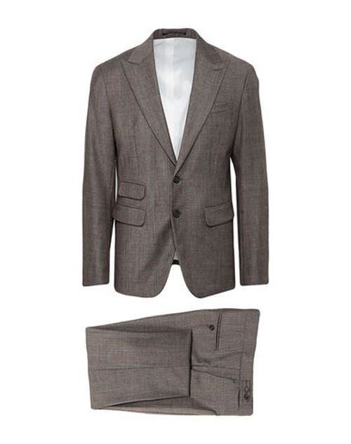 Man Suit Taupe Size 42 Virgin Wool