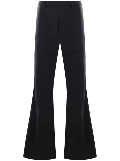 Astaires stretch-wool flared trousers - Black