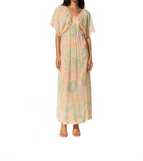 Shahnaz V-Neck Dress In Fleurs