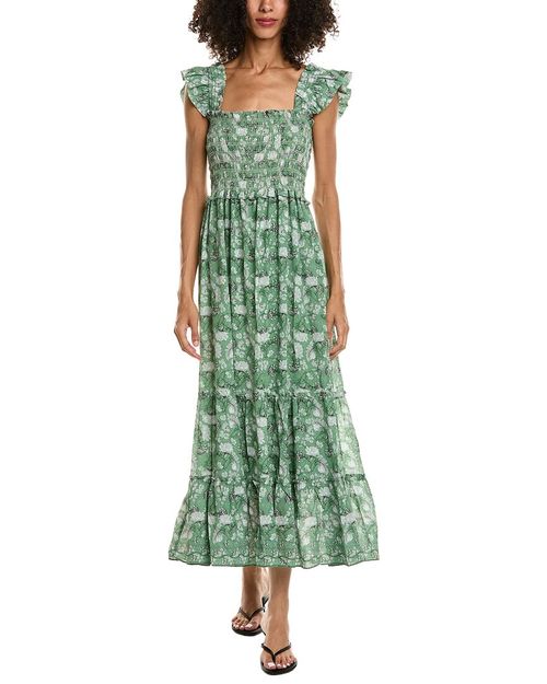 Flutter Sleeve Maxi Dress