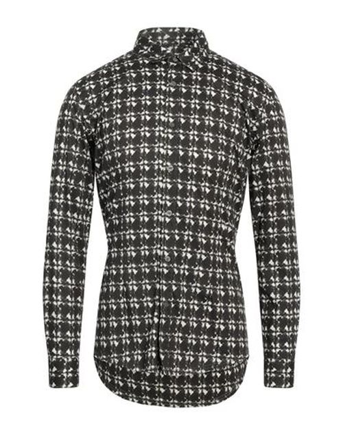 Man Shirt Black Size 15 ¾ Cotton, Elastane
