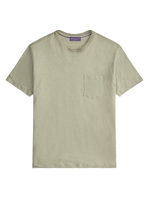 Men's Crewneck Linen Jersey T-Shirt - Cactus Green