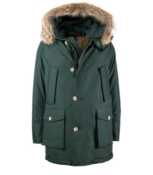Green Solid Hood Jackets
