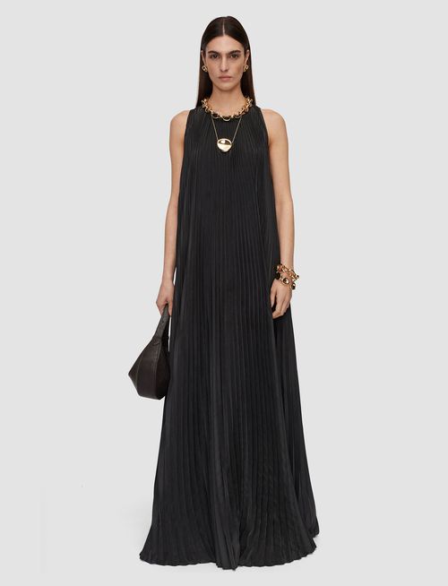 Chenes Silk Blend Pleated Dress - Regular / 32