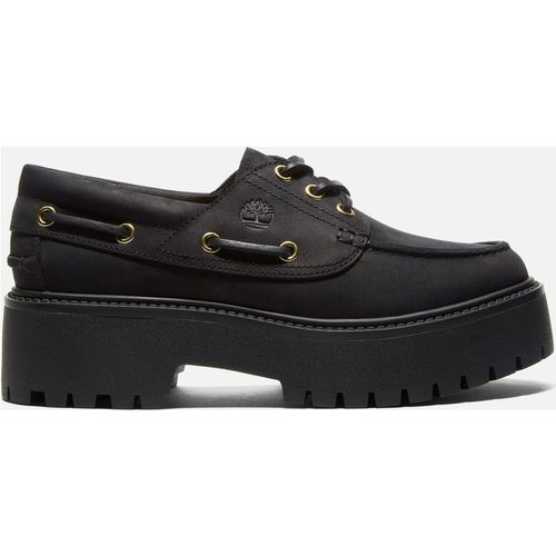 Timberland Women's Stone Street 3-Eye Platform Boat Shoes - UK 3