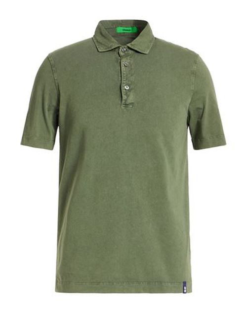 Man Polo shirt Military green Size M Cotton