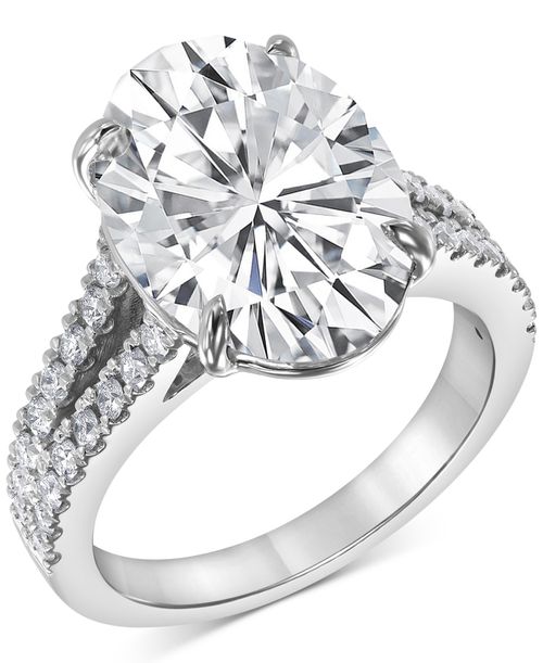 Igi Certified Lab Grown Diamond Oval Engagement Ring (6 ct. t.w.) in 14k White Gold - White Gold