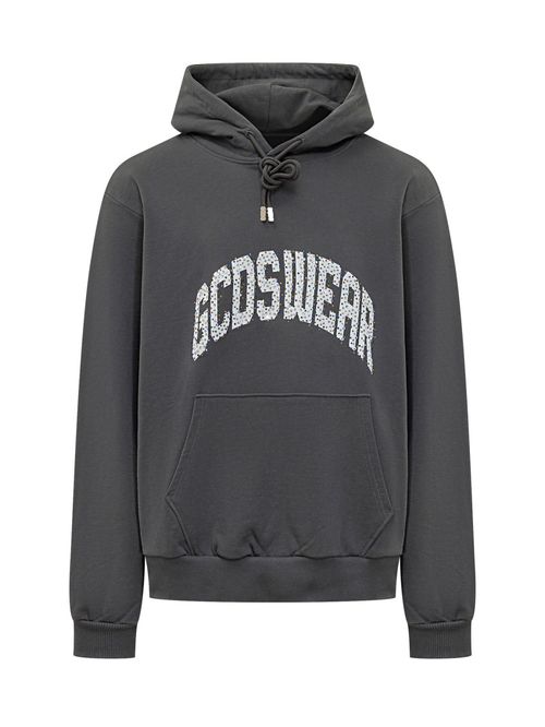 Grey Logo Hood Sweatshirt