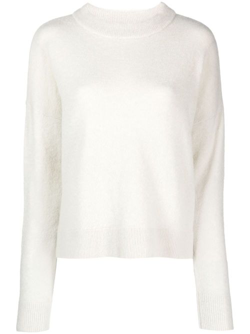 Crew-neck long-sleeve jumper - Neutrals
