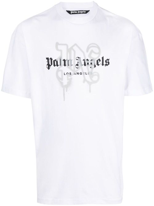 Logo-print cotton T-shirt - White