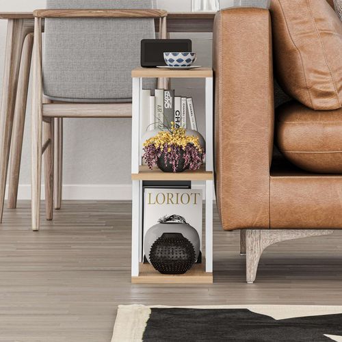 Lazena' Modern Side Coffee Table with 3 Tiers H 55.4cm