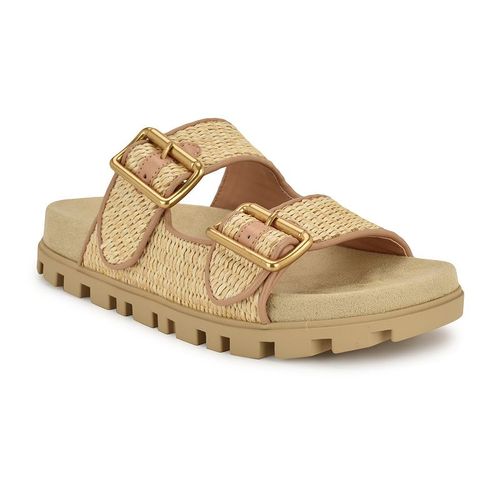 Nine West Timma Double Strap Slip-On Women's Casual Sandals, : , Light Natura