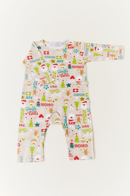 Babies Noel Print Matching Family Romper