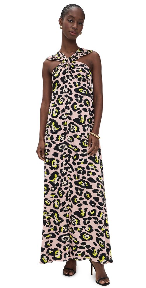 Jaycee Halterneck Maxi Dress Combo1 Pink Pastel