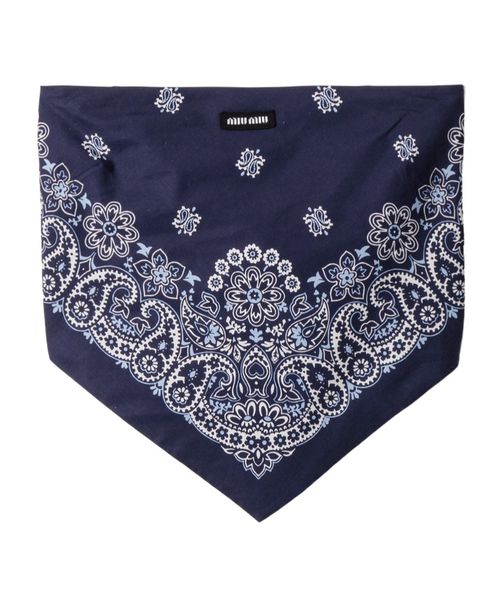 Printed poplin bandana top