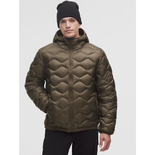 Lululemon – Men's Featherweight 900-Down-Fill Quilted Hooded Jacket – Color Brown/Green – Large