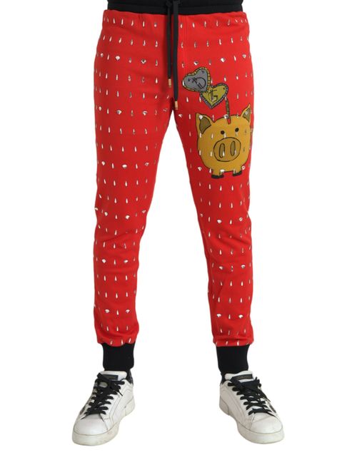 Year of the Pig Joggers — Red