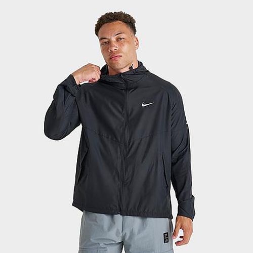 Men's Repel Miler Running Jacket in Black/Black