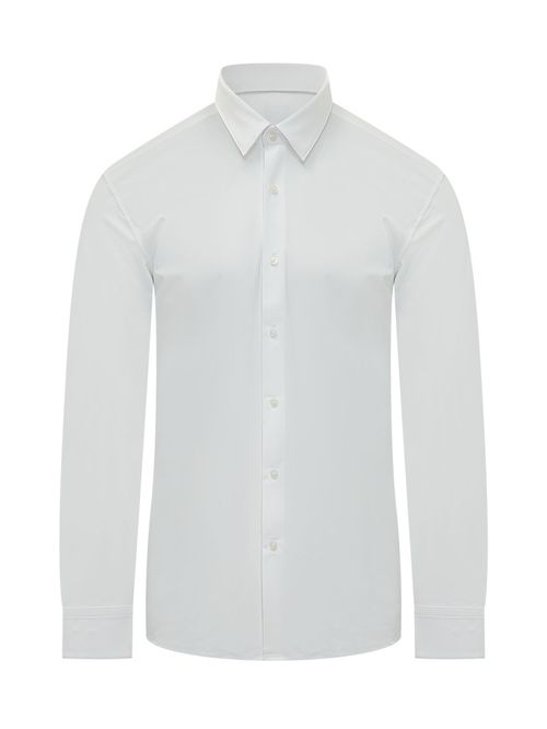 White Regular Solid Shirt