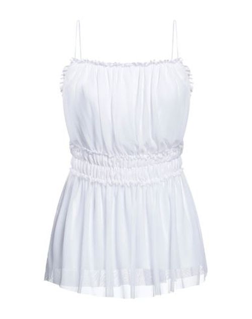 Woman Top White Size 4 Polyester, Elastane