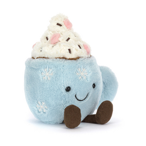 Amuseables Hot Chocolate with Marshmallows Christmas Holiday Gift / Present Stuffed Toy Decoration Festive Plush Animal Soft & Cute For Kids/Children/Adults The Best Stocking Filler Xmas Secret Santa Collectible New B