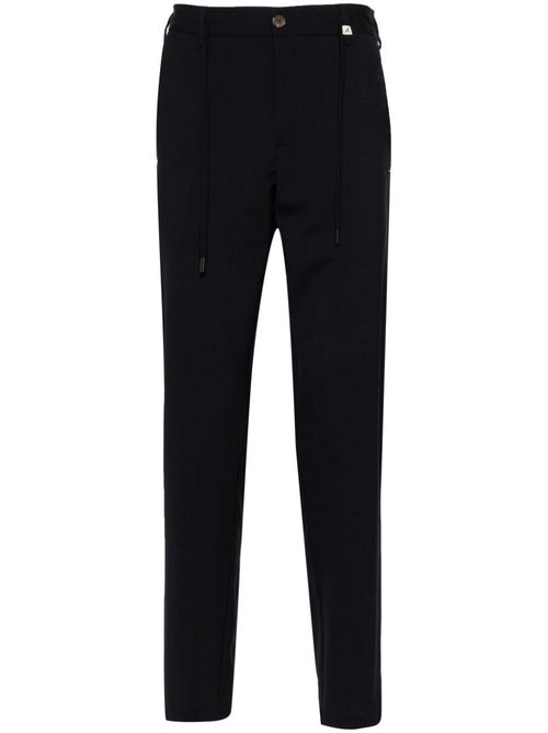 Apollo drawstring-waist tailored trousers - Blue