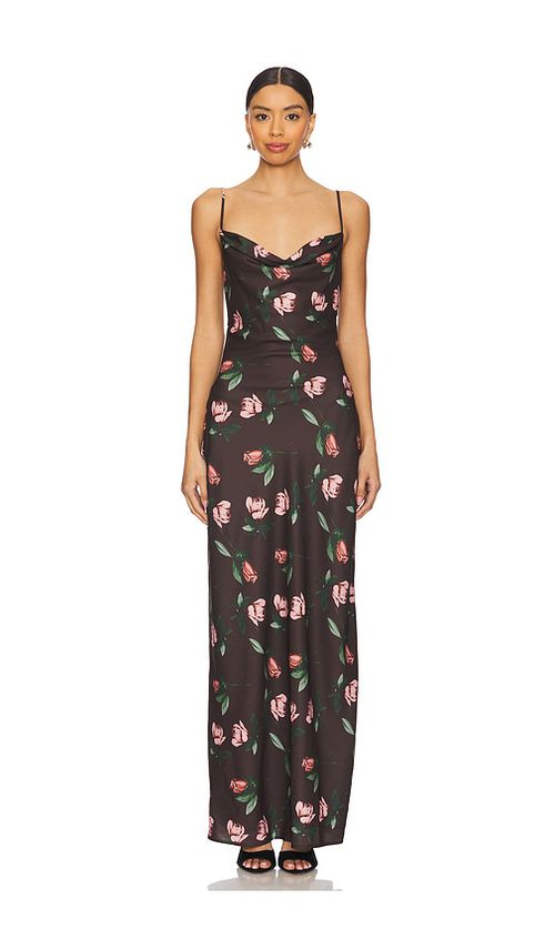 MORE TO COME Desiree Maxi Dress in Brown.  XS. Also in