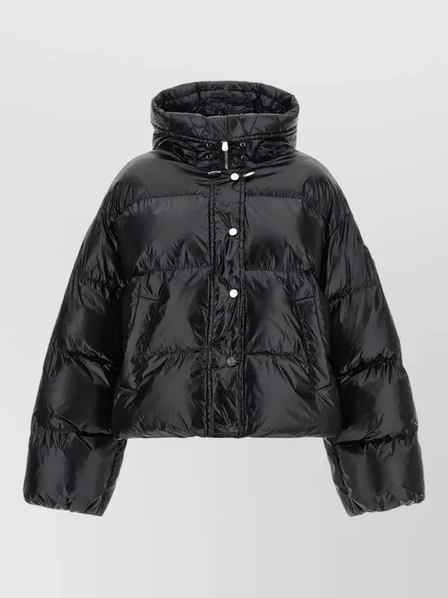 Pinko - impasto hooded down jacket quilted texture