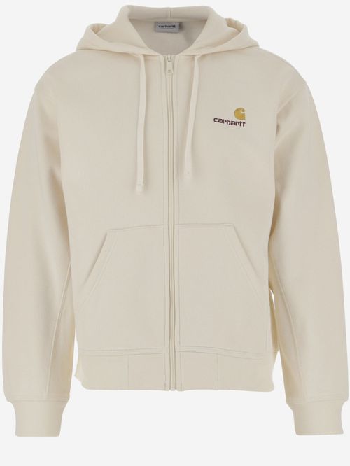 Beige American Script Hoodie
