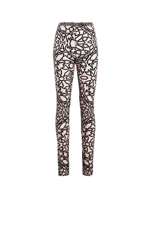 Graphic Tile Velvet Dévoré Leggings