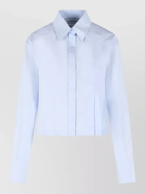 Sportmax - certo cropped cotton poplin shirt