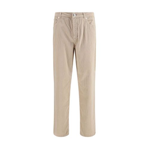 Cotton Corduroy Chinos — Beige