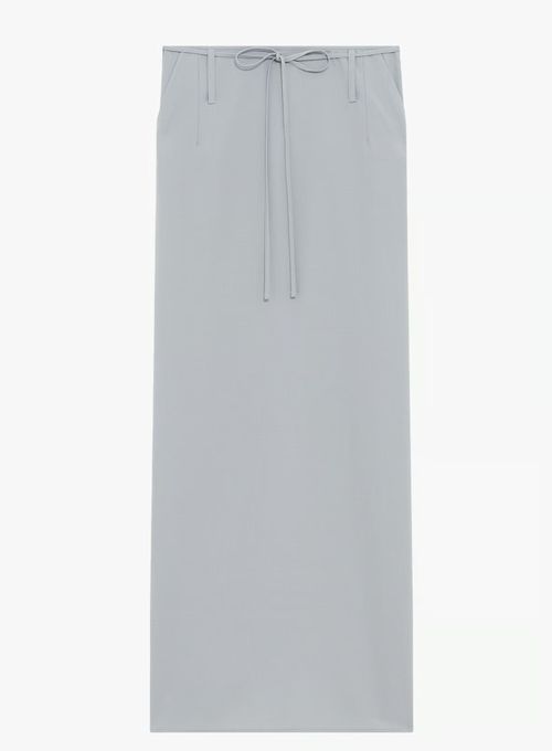 Belt loop midi skirt