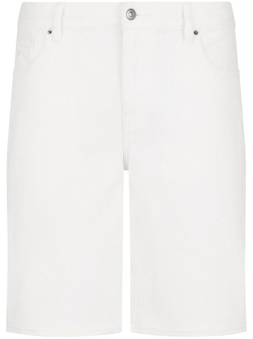 Logo-embroidered shorts - White