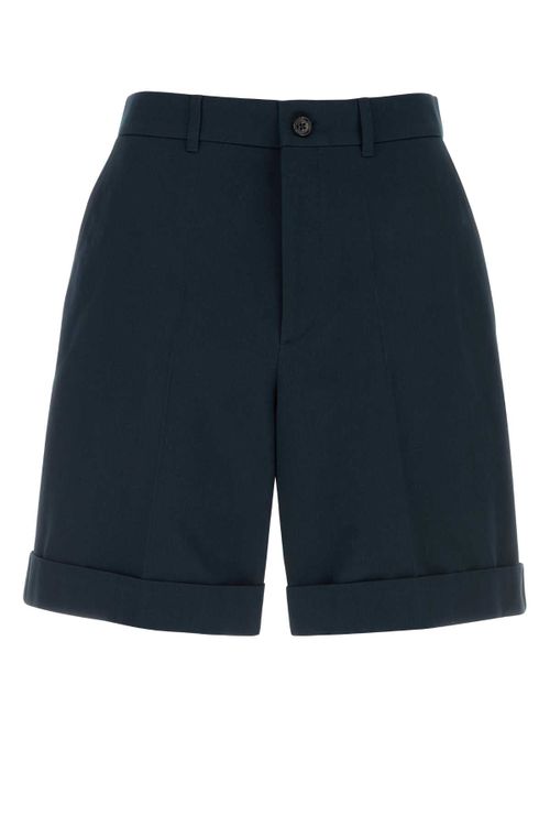 Ricamo Bermuda Shorts — Navy