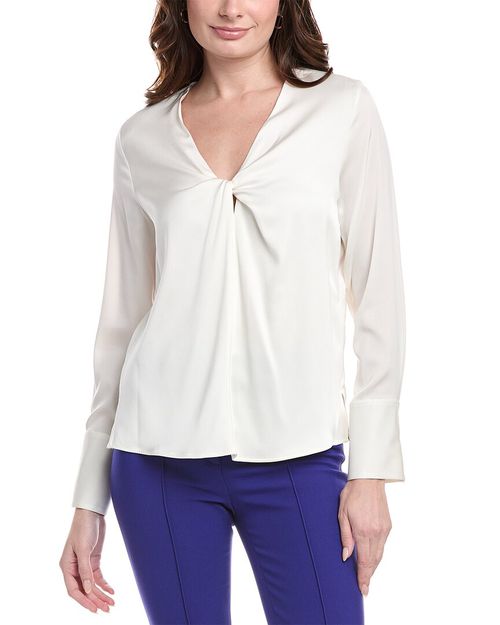 Bindita Silk-Blend Blouse