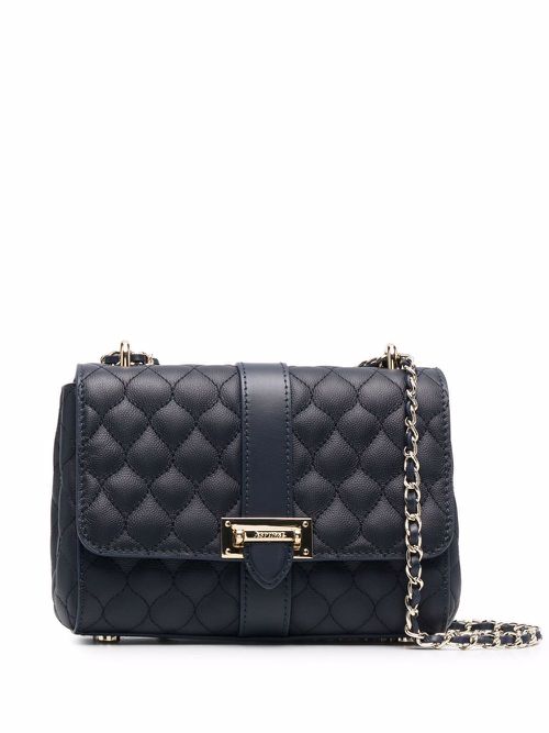 Lottie quilted leather bag - Blue