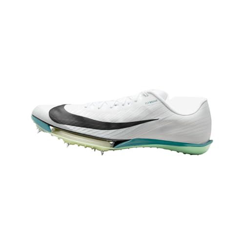 Nike Maxfly 2 Track & Field Sprinting Spikes (FD8395-102, White/Bright Spruce/Barely Green/Black)