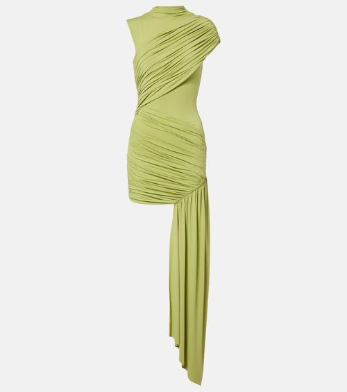 Ravenna draped jersey minidress