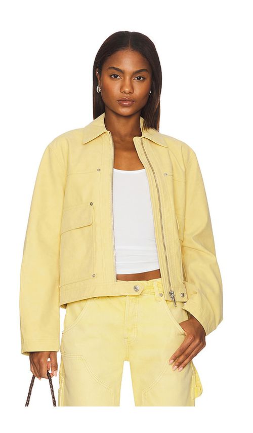Free People x We The Free Blair Faux Suede Jacket In Dionysus in Dionysus. L also in