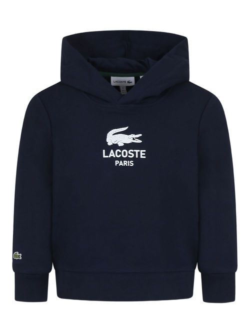 Lacoste Kids logo hoodie - Blue