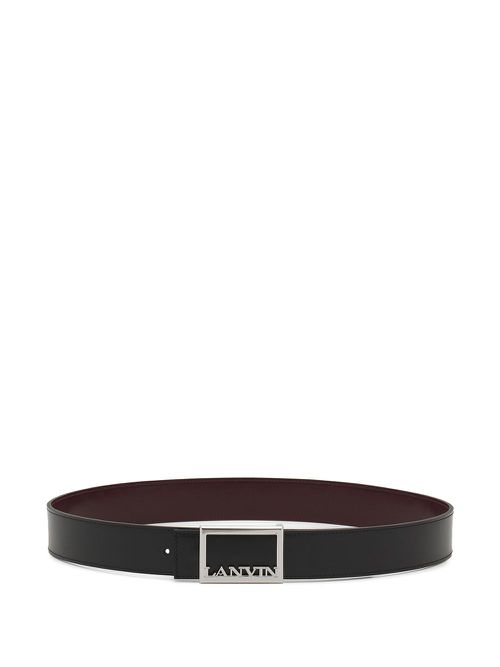 Logo-buckle belt - Black