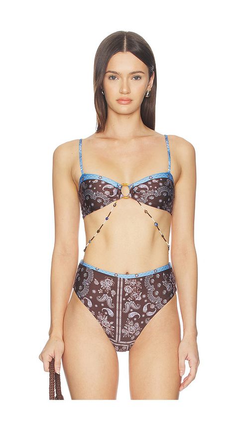 Agua Bendita x REVOLVE Auriana Bikini Top in Brown. - XS also in S