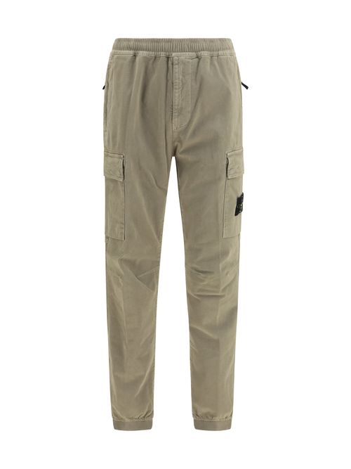 Elasticated Cuffs Cargo Pants — Green