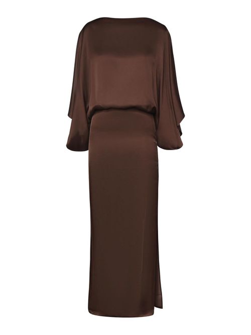 The Macha Midi Dress In Satin