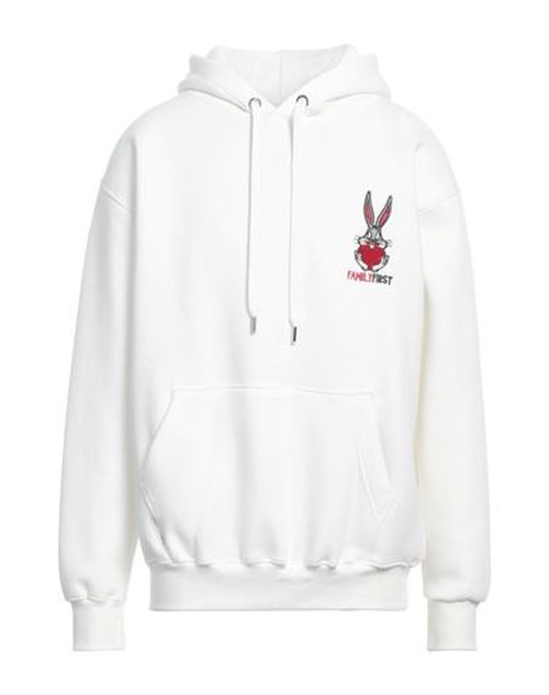 Family First Milano Man Sweatshirt White Size L Cotton