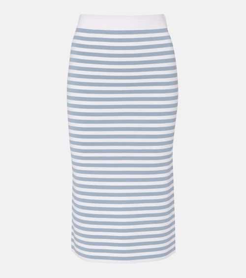 Gennaio striped midi skirt