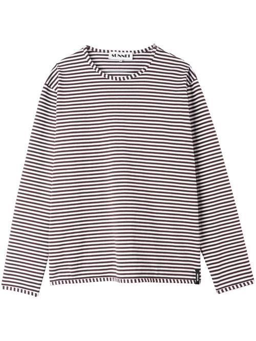 Striped T-shirt - Brown